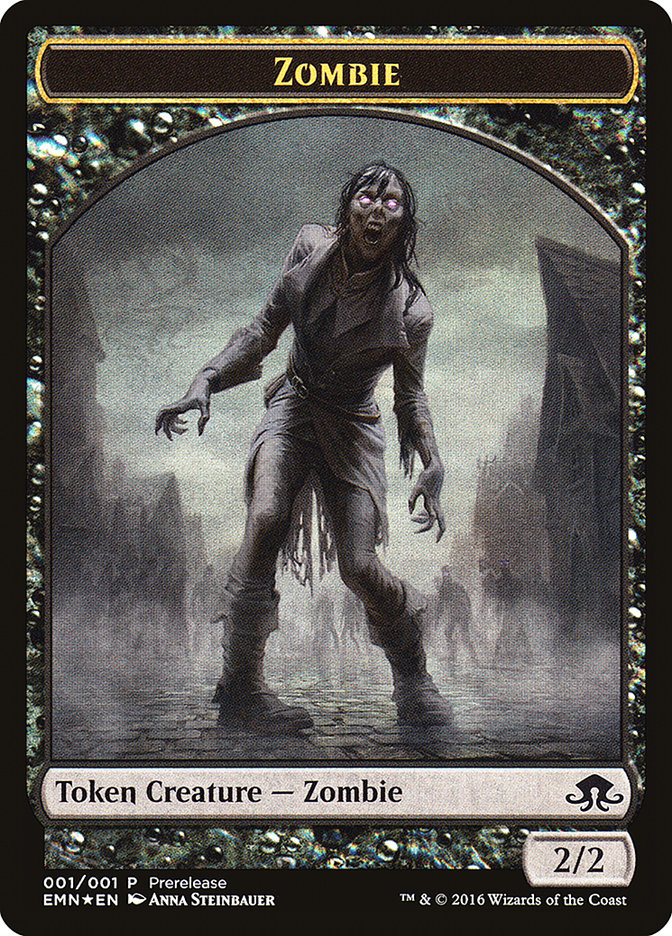 Zombie // Zombie Double-Sided Token [Eldritch Moon Prerelease Promos]