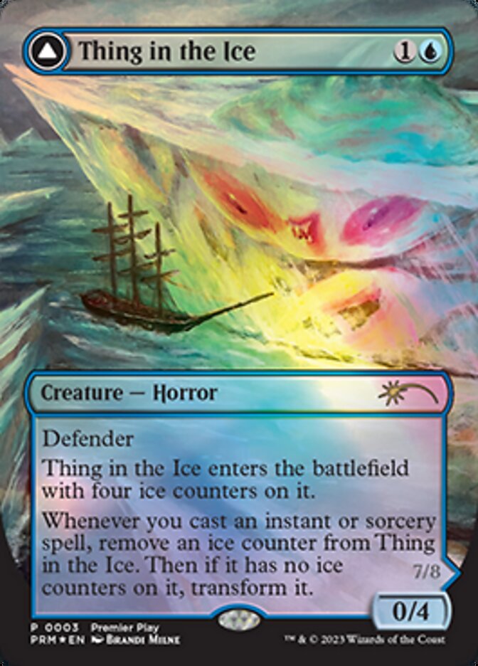 Thing in the Ice // Awoken Horror (Borderless Alternate Art) [Regional Championship Qualifiers 2023]