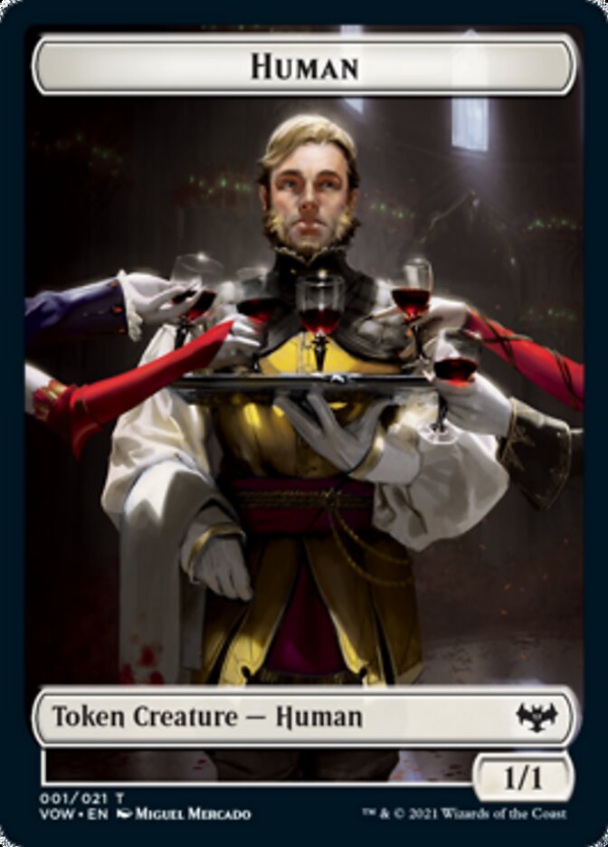 Human (001) // Spirit Cleric Double-Sided Token [Innistrad: Crimson Vow Tokens]