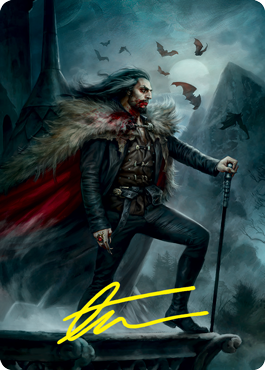 Dracula, Blood Immortal Art Card (Gold-Stamped Signature) [Innistrad: Crimson Vow Art Series]