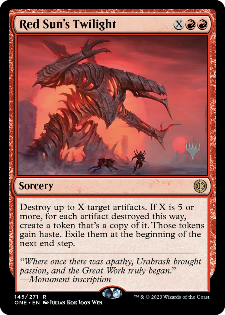 Red Sun's Twilight (Promo Pack) [Phyrexia: All Will Be One Promos]