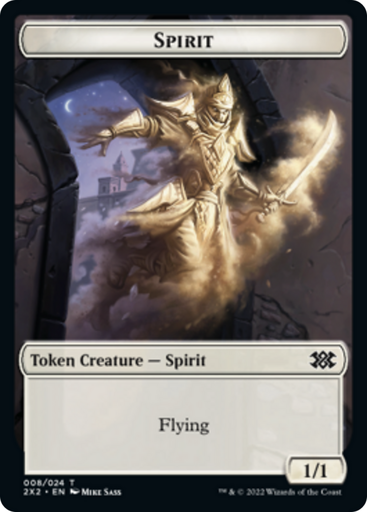 Saproling // Spirit (008) Double-Sided Token [Double Masters 2022 Tokens]