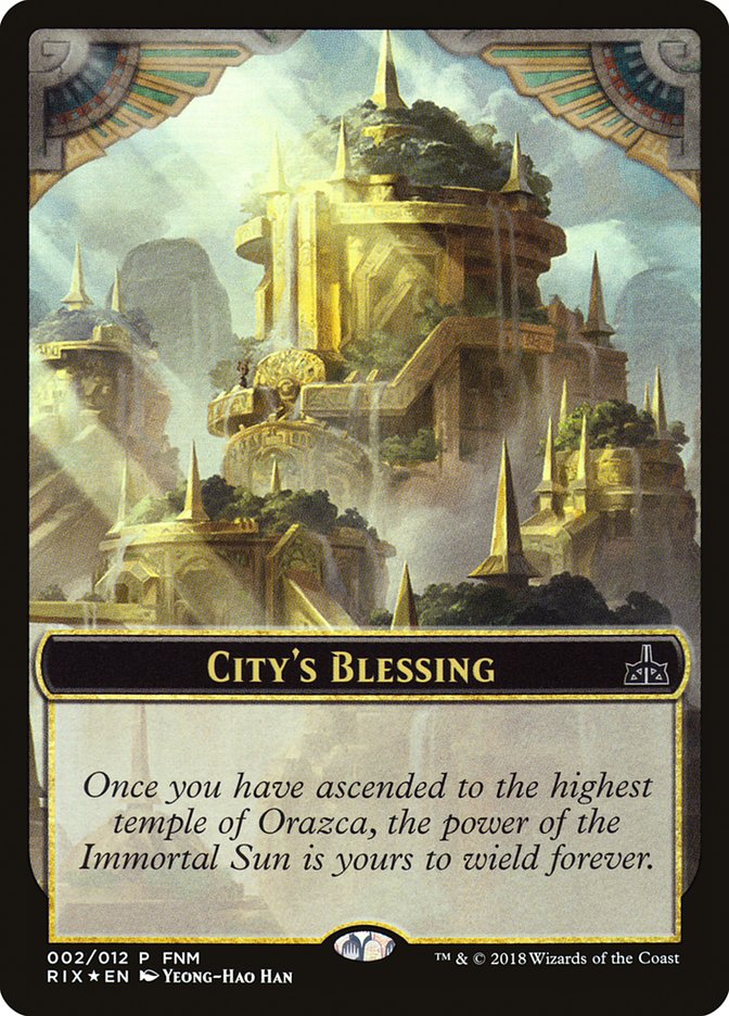 City's Blessing // Elemental Double-Sided Token [Friday Night Magic 2018]