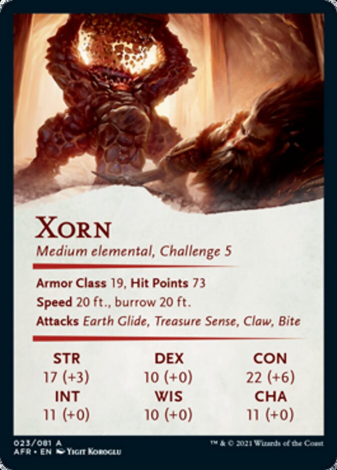Xorn Art Card [Dungeons & Dragons: Adventures in the Forgotten Realms Art Series]